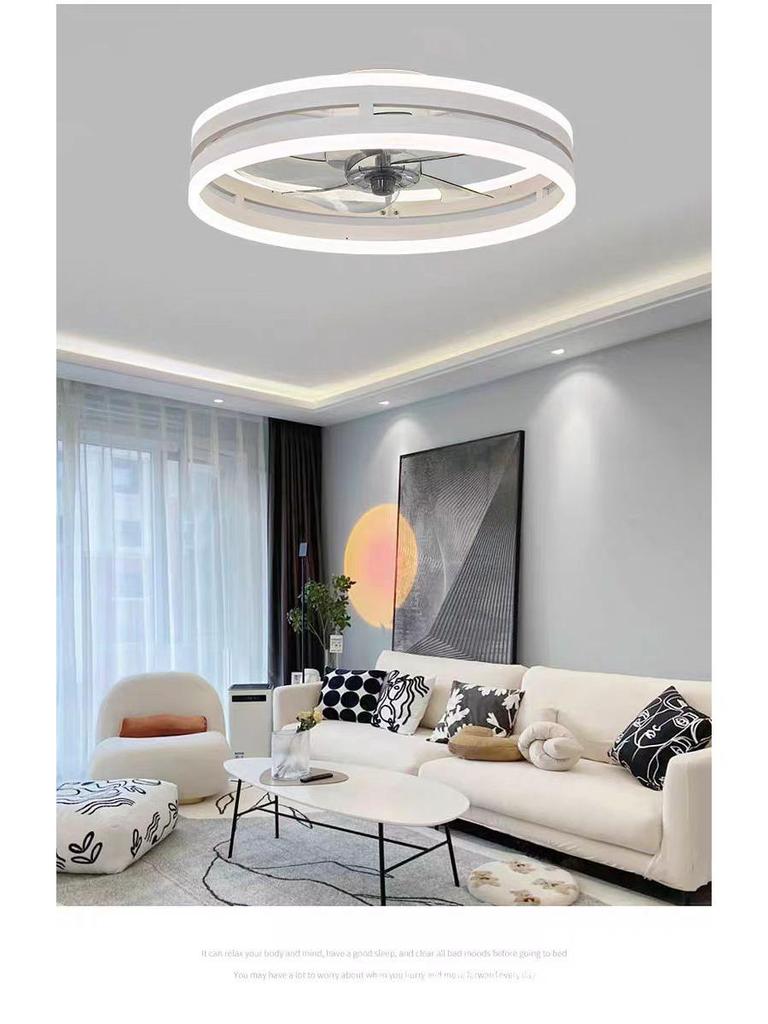 Silent LED Ceiling Fan Light for Living Room, Bedroom, and Dining Room