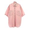 CHASER 90s Silk Old Five-quarter Sleeve Shirt M Pink Men's Used