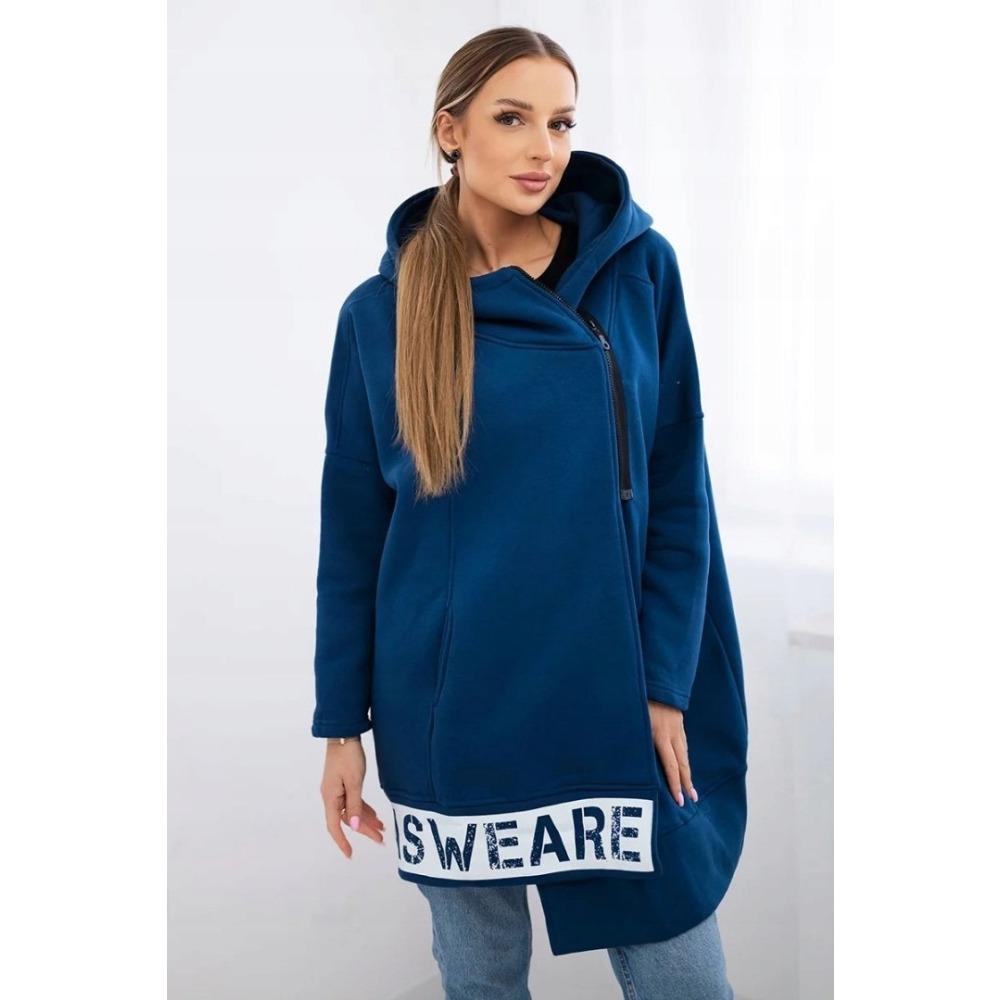 Hooded Sports Fleece Sweatshirt Casual Long-sleeved Zipper Women's Plus-size Solid Color Coat