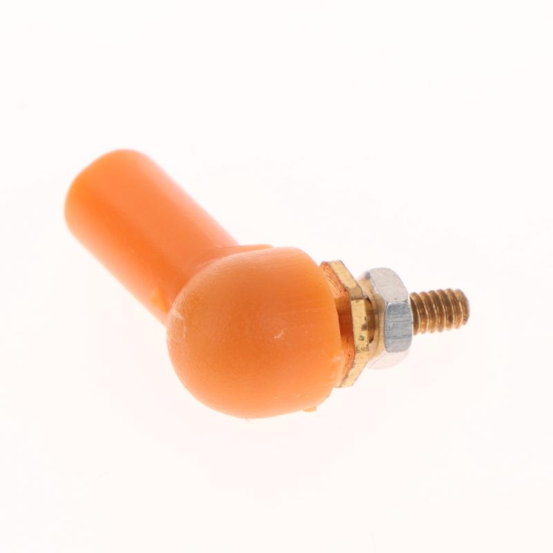 2/5Pcs L16/17Mm Rod End M2 M3 Ball Joint 2/3Mm Black Linkage Rod Ball Head Connector For Diy Rc Gasoline Boat Servo Spare Parts