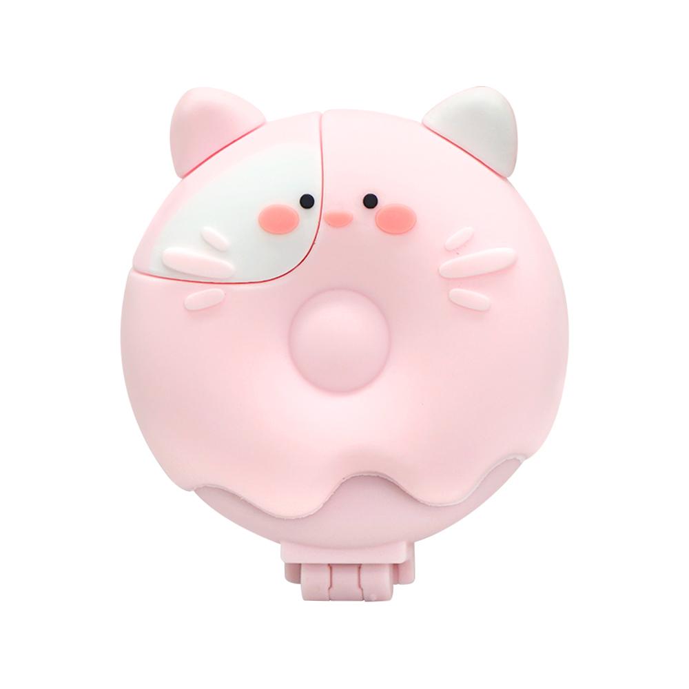 Mini Folding Mirror Comb Massage Anti Static Hair Brush Animal Shape Cute Air Cushion Comb Round Hair Styling Tool