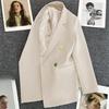 Korejská móda Ležérní Dámské Jednobarevné Kapesní sako Oblek s dlouhým rukávem Cardigan Vícebarevné Blejzry Bunda