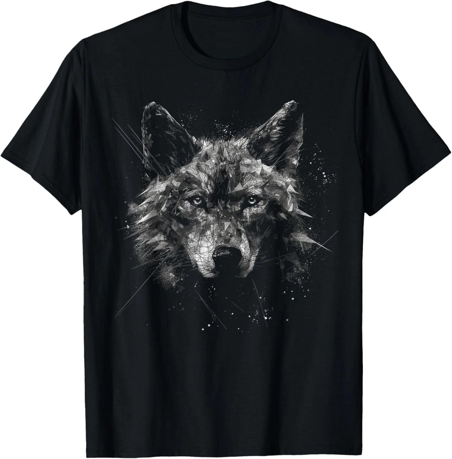 

Wolf Art - Animal Lover Motif Wolf T-Shirt 4XL