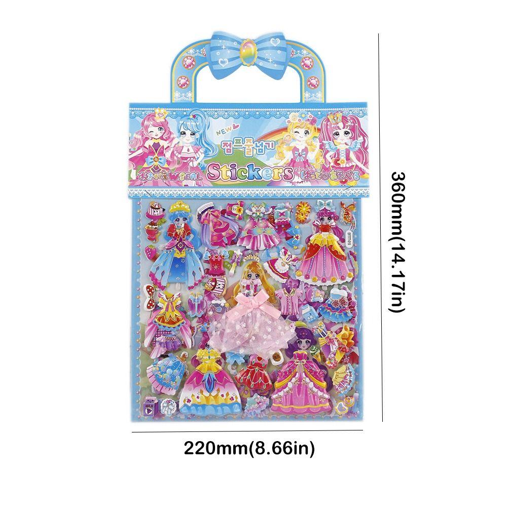 2 Sheets/Bag Kawaii 3D Foam Sticker Cartoon Kids Toy Sticker Stereo Bubble Sticker  Children