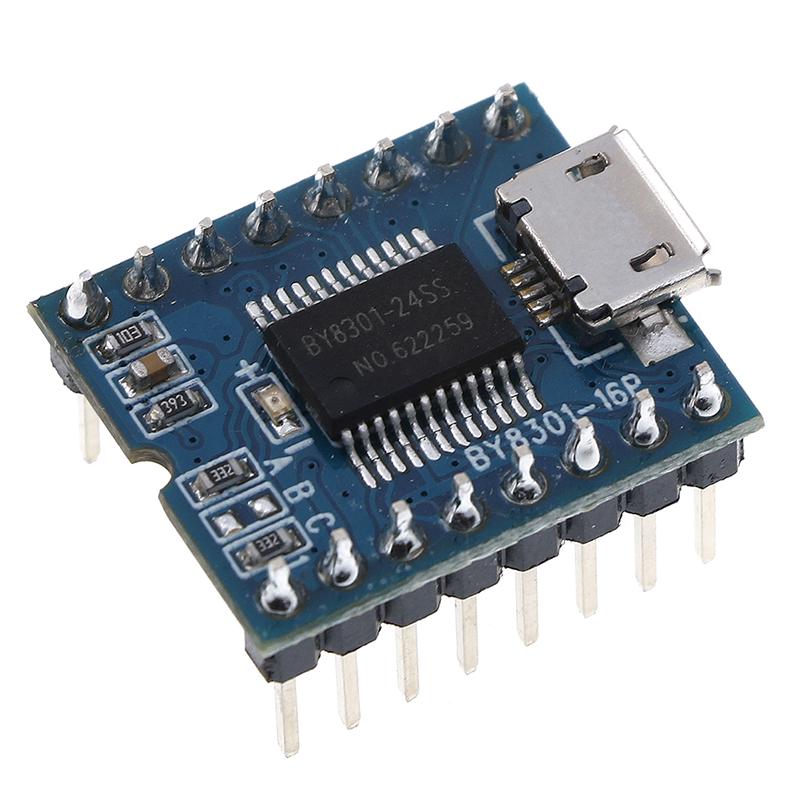 By8301-16P Ssop2 Mp3 Aduio Serial Voice Spi Flash Module 3W Amplifier Micro Usb