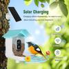 Bird Feeder with Camera AI Identify Birds Species Solar Powered Auto Record Videos in Backyard Instant Notifications Bird Lovers