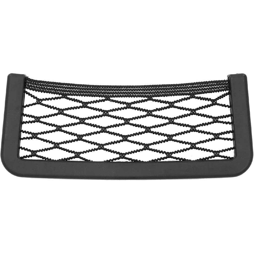 Car Mesh Organizer, Large ABS Nylon Storage Net Pocket with Reinforced Edges Auto Trunk Seat Side Organizer for Vehicle RV Boat Interior Organization