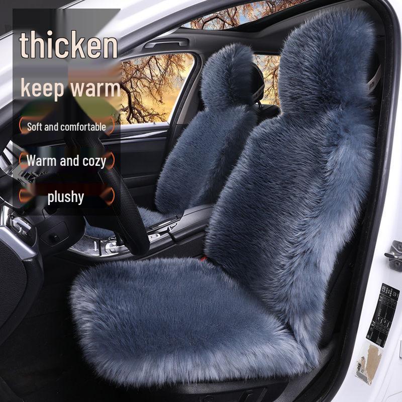 Dicker Plüsch Universal Autositzbezug - Rutschfest & Gemütlich für Herbst und Winter