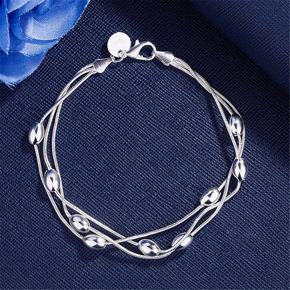 925 Silver Chain Stars Bracelets for Women Charms Fashion Designer Party Wedding Jewelry Holiday Gifts