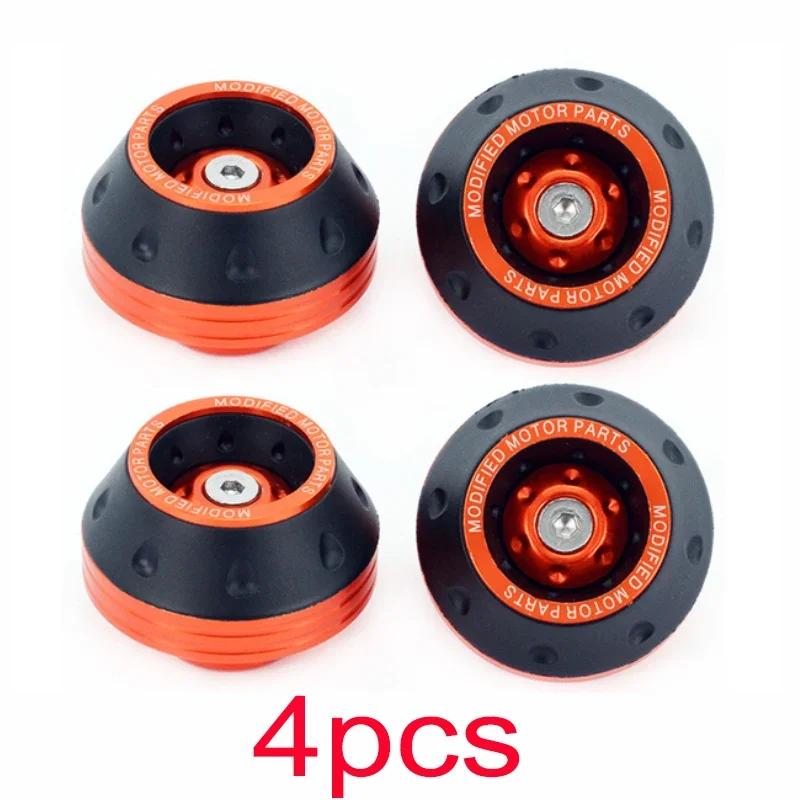 4Pcs Universal Motorcycle Wheel Protection Crash Pad Motorbike Crash Protectors Alloy Motocross Falling Front Fork Slider Cups