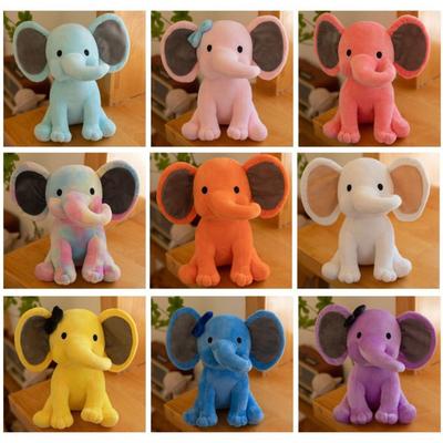 25cm Cartoon Elefant Plüschtiere für Kleinkind Mädchen Beruhigendes Plüschkissen Spielzeug für Jungen Baumwolle Große Größe Kuscheltier Plüschpuppe