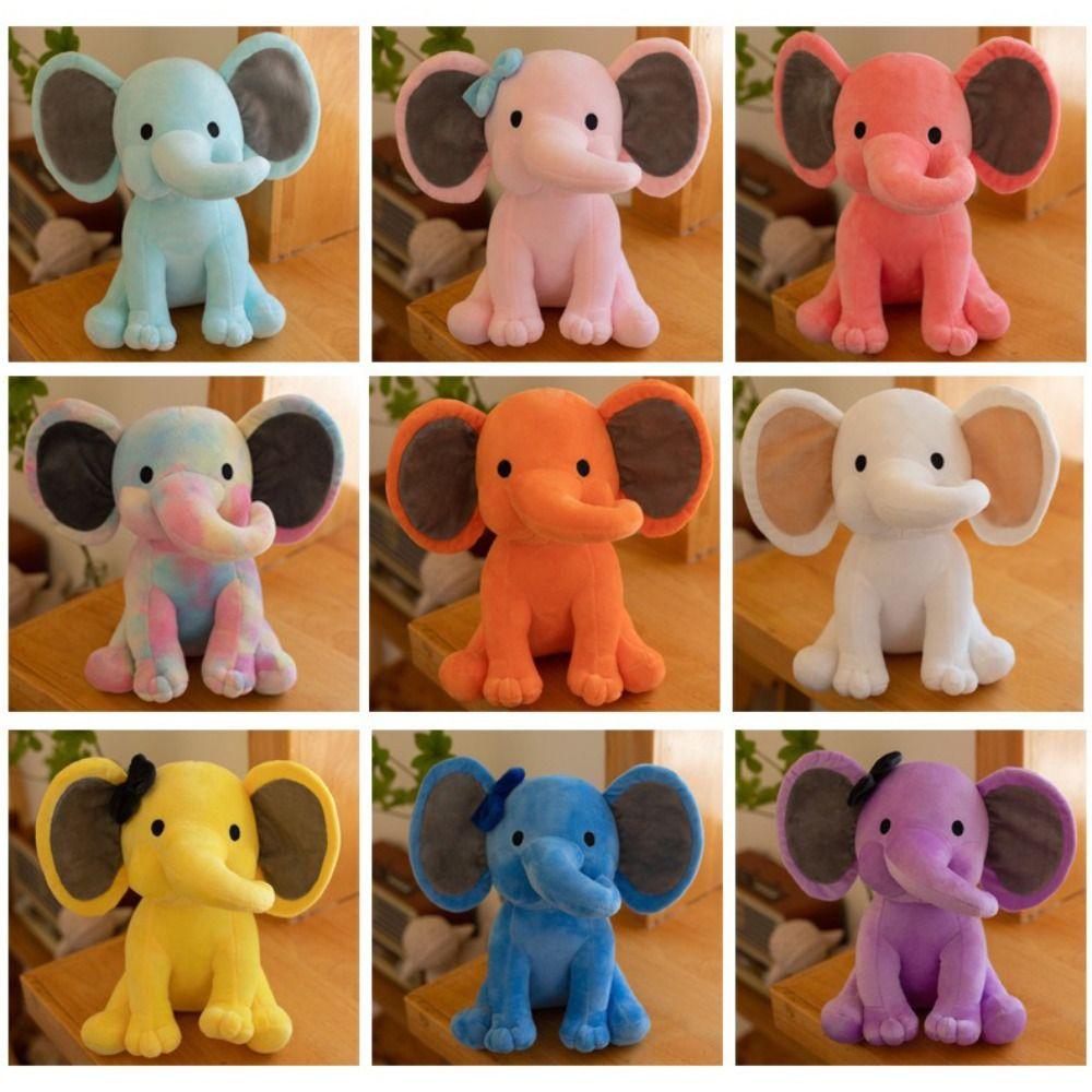 Giocattolo Comfort Elefante di Cotone Peluche Giocattoli Morbidi Texture Kawaii Animale di Peluche Bambola di Peluche Decorazione Stanza