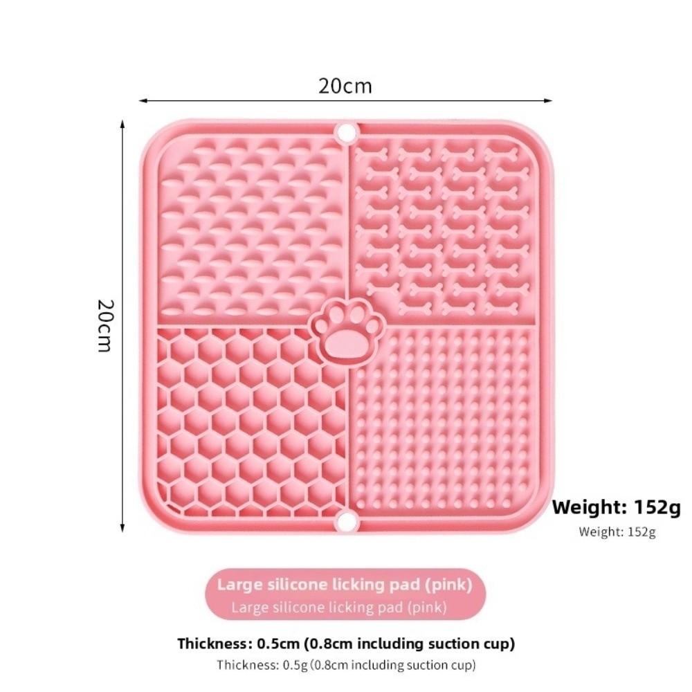 Slow Feeding Design Pet Lick Mat Suction Cup Slow Feeder New Silicone Mat Slow Eating