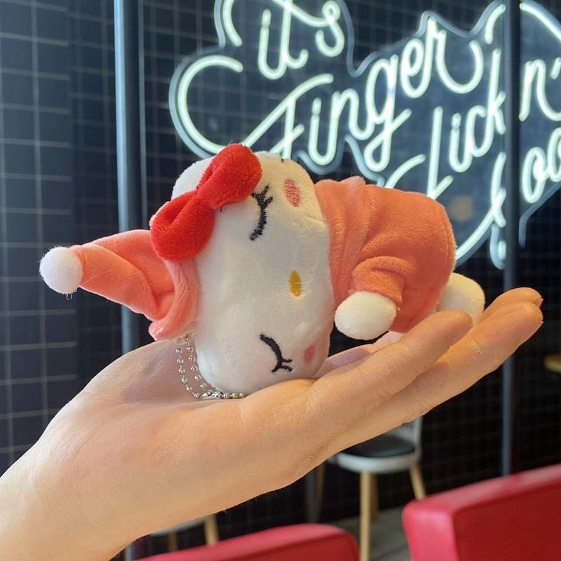 Hello Kitty Plush Keychain With Metal Clasp And Gift For Collectors