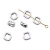 Openwork Beads Mini Hole Geometric Frames For Minimalist Jewelry Components