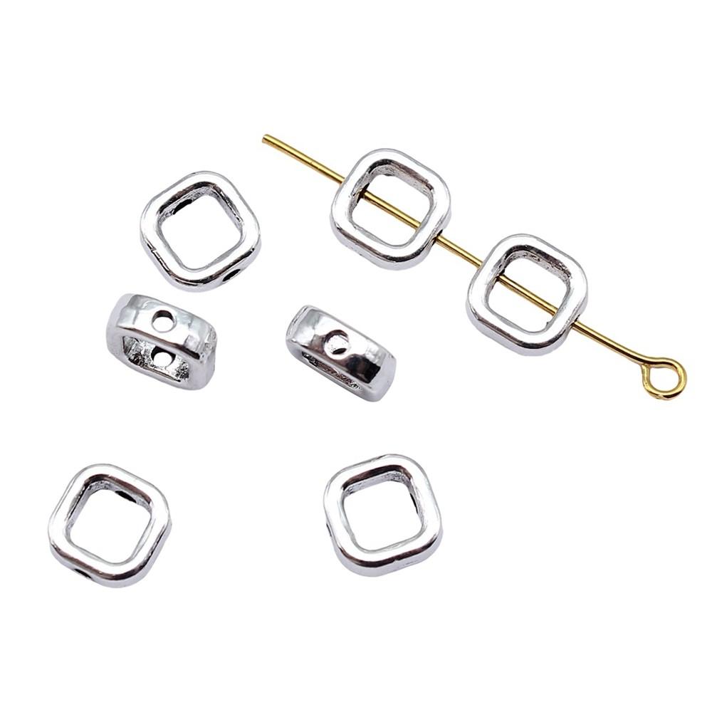 Openwork Beads Mini Hole Geometric Frames For Minimalist Jewelry Components