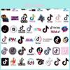 50 Pezzi Adesivi Impermeabili Multicolore Logo App Video Brevi Tiktok Per Decorazione Creativa