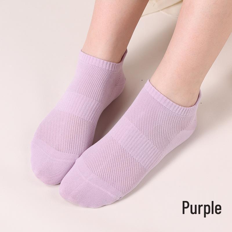 Women's Spring & Summer Cotton Socks - Breathable, Antibacterial, Anti-Pilling Mesh, Boneless Design, Compact Spinning Boat Socks