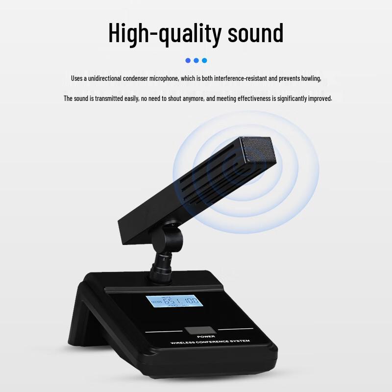 HDCON HT-D820D3 UHF Wireless Conference Microphone System (CN version)