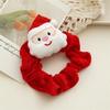 Santa Claus Hair Accessories Cute Cartoon Designs Plush Decorations Reindeer Hairpieces Santa Claus Motifs Hair Ties Elastic Hea