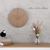 Fujiboeki Quiet Wall Clock Komorebi Diameter 28cm Brown Width 28cm Depth 3.5cm Height 28cm
