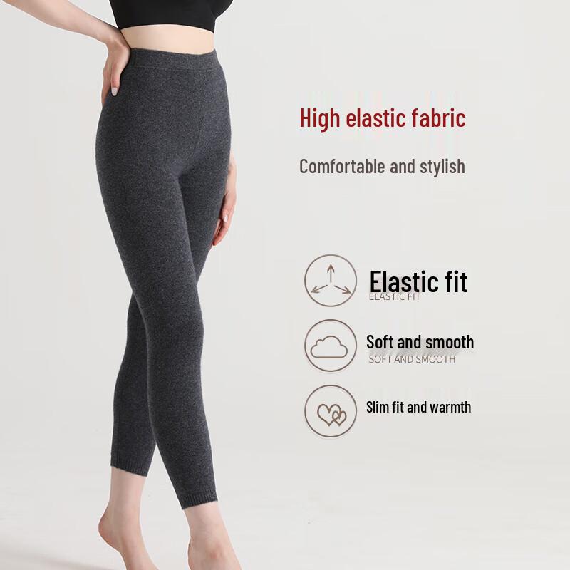 Mengyangwang Women's Pure Cashmere Thermal Leggings