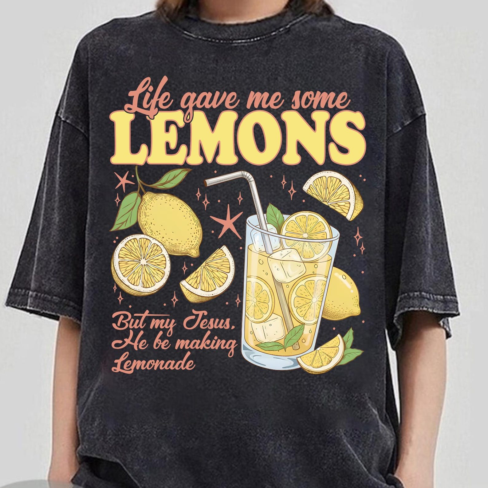 Life Gave Me Some Lemons Shirt, My Jesus Be Makin Lemonade Tee, Jesus Lemonade Tshirt, Lemonade Shirt , Christian Shirt, Child of God Tee L