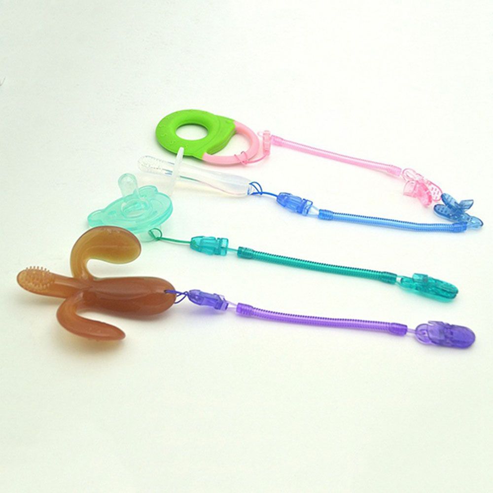 1PC Anti-lost Chain Infant Chew Toy Pacifier Chain Dummy Clips Baby Teething Nipple Strap