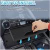 Center Console Organizer Compatible With -2026 Ford F150/-2024 Ford F150 Lightning XLT Accessories, Hidden Panel Secret Pocket Lid With USB