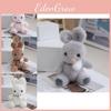 Adorable Plush Rabbit Keychain Cute Bear Backpack Charm Doll Toy Decoration
