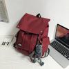 Schoolbag trendy cool student backpack Korean version large capacity clamshell junior high school student schoolbag outdoor waterproof tooling couple 