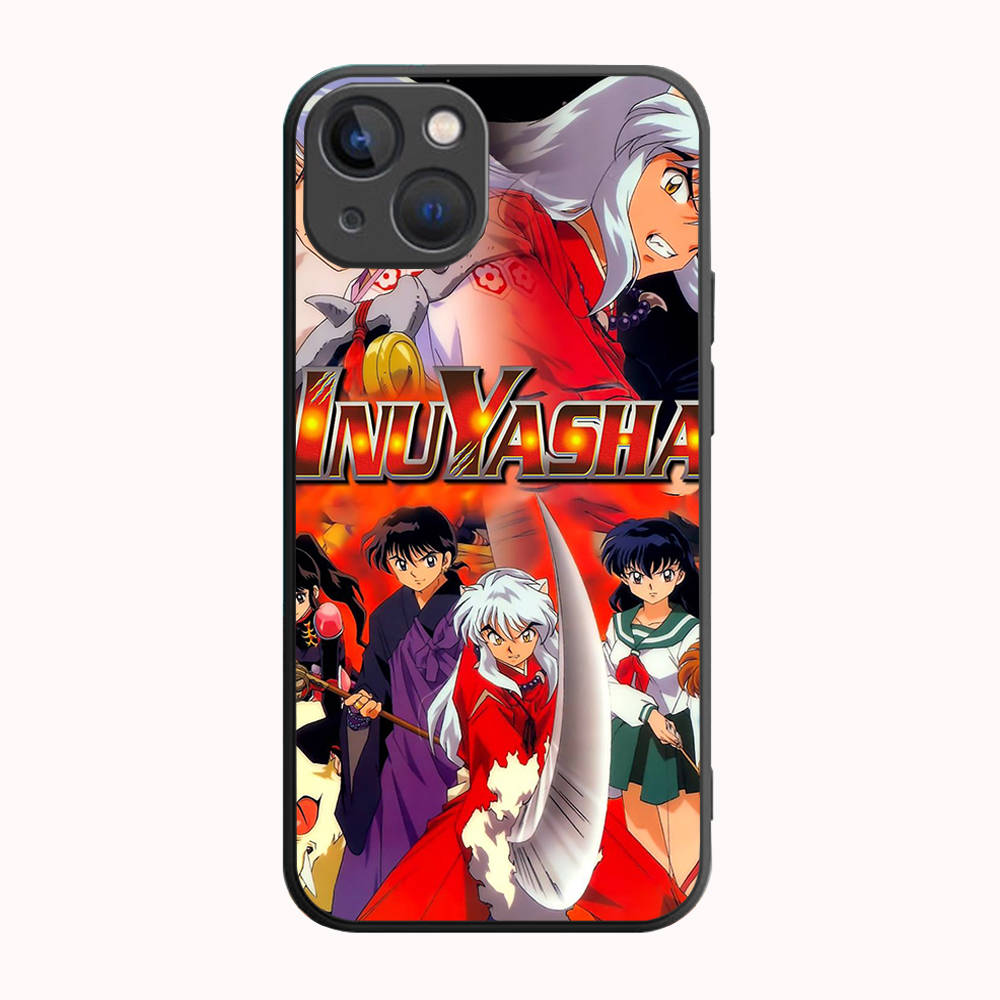 B-3 Inuyasha Black Case for Samsung S24 S23 S22 S21 S20 FE S10 Lite Ultra S7 S8 S9 Plus A05S A11 A12 A13 A15 A22 A24 A25 A32 A52 A71 5G