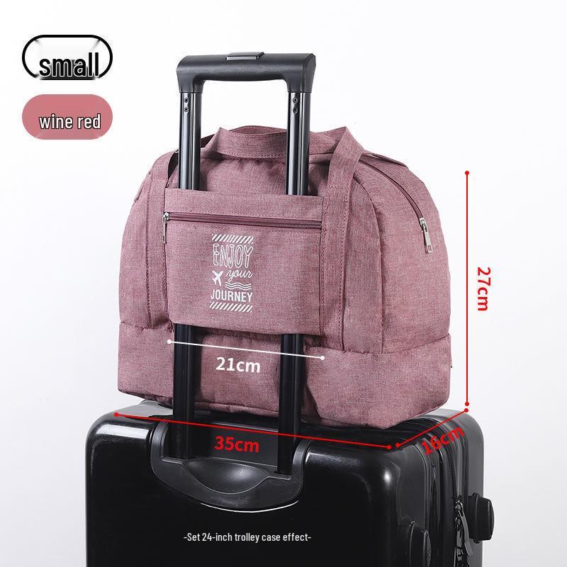 Trolley Sleeve Travel Bag: Portable, Waterproof, Unisex, Wet/Dry Separation, Fitness Equipment Wash Bag