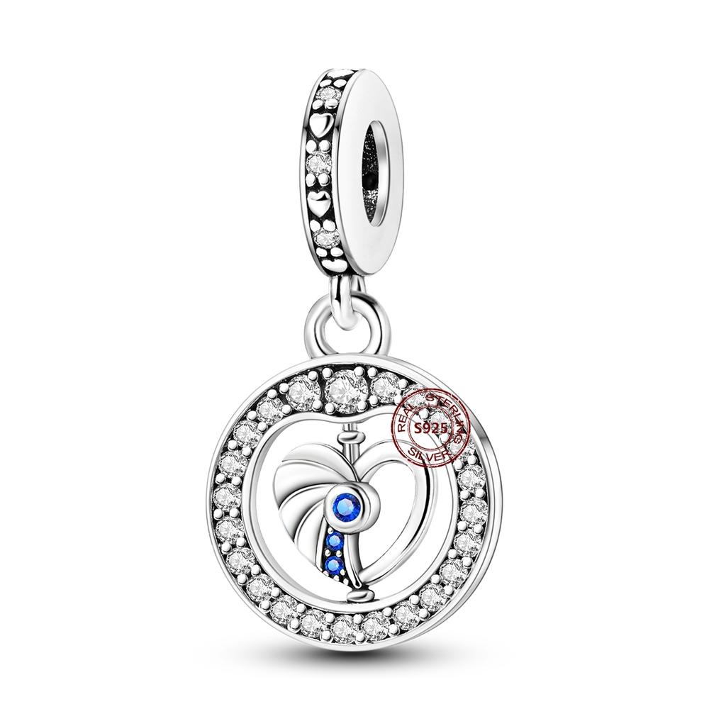 Teufelsaugen Anhänger 925 Kupfer Original Hand von Fatima Blauer Zirkon Kreuz Blaue Augen Charms Passend für Armband DIY Herstellung Zirkon Geschenk