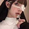 1 Piece of Lace Halloween Eye Mask Party Dance Dress Up Mask Accessory Gothic Punk Style Decorative Mask