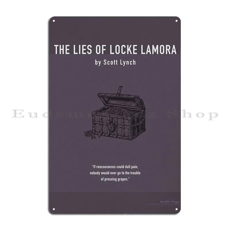 The Lies Of Locke Lamora Metal Plaque Poster Create Designs Painting Home Plaques Tin Sign Poster 20x30cm(7.8x11.8inch)