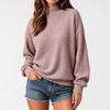 Women's Knit Long Sleeve Casual Pullover Sweatshirt for Fall and Winter Everyday Wear