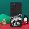 Cute Raccoon Case For Oppo A5 A6 Pro A15 A18 A38 A58 A78 A98 A54 A74 A94 A17 A57 A80 A60 A40 A16 A76 A96