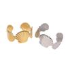 Non-tarnish Minimalist Europe and The United States Stainless Steel Wide Version Scallop Opening Bracelet Women's Niche Light