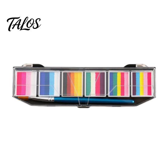 Professional Body Paint Pigments Face Oil Palette, Long-Lasting Waterproof Coverage, Bright Color Rich Pigmented Painting Makeup Kit, for Theater