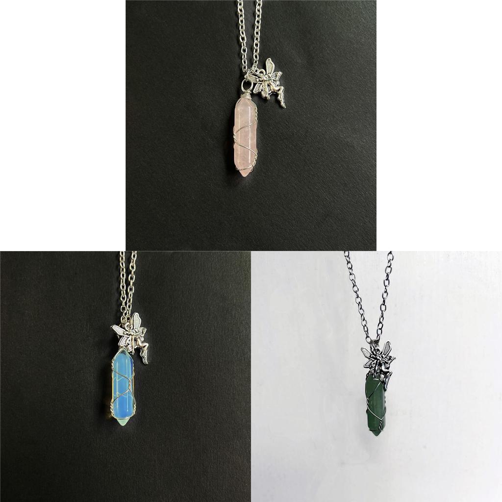 Fashion Fairy Wing Pendant Necklace With Alloy Chain For Women And Men