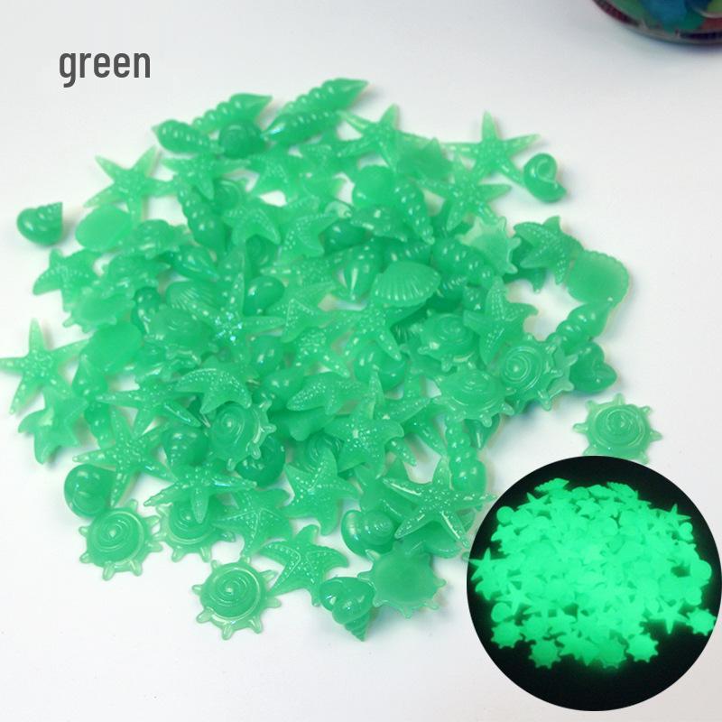 Fluorescent Marine Luminous Pebbles and Shells for Aquarium Landscaping 10 pieces/bag
