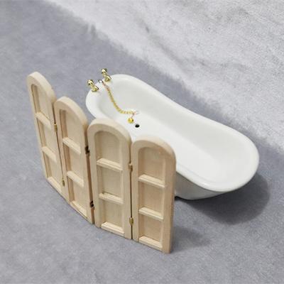 1/12 Scale Miniature Wooden Room Divider Handcrafted Dollhouse Furniture For Realistic Home Decor
