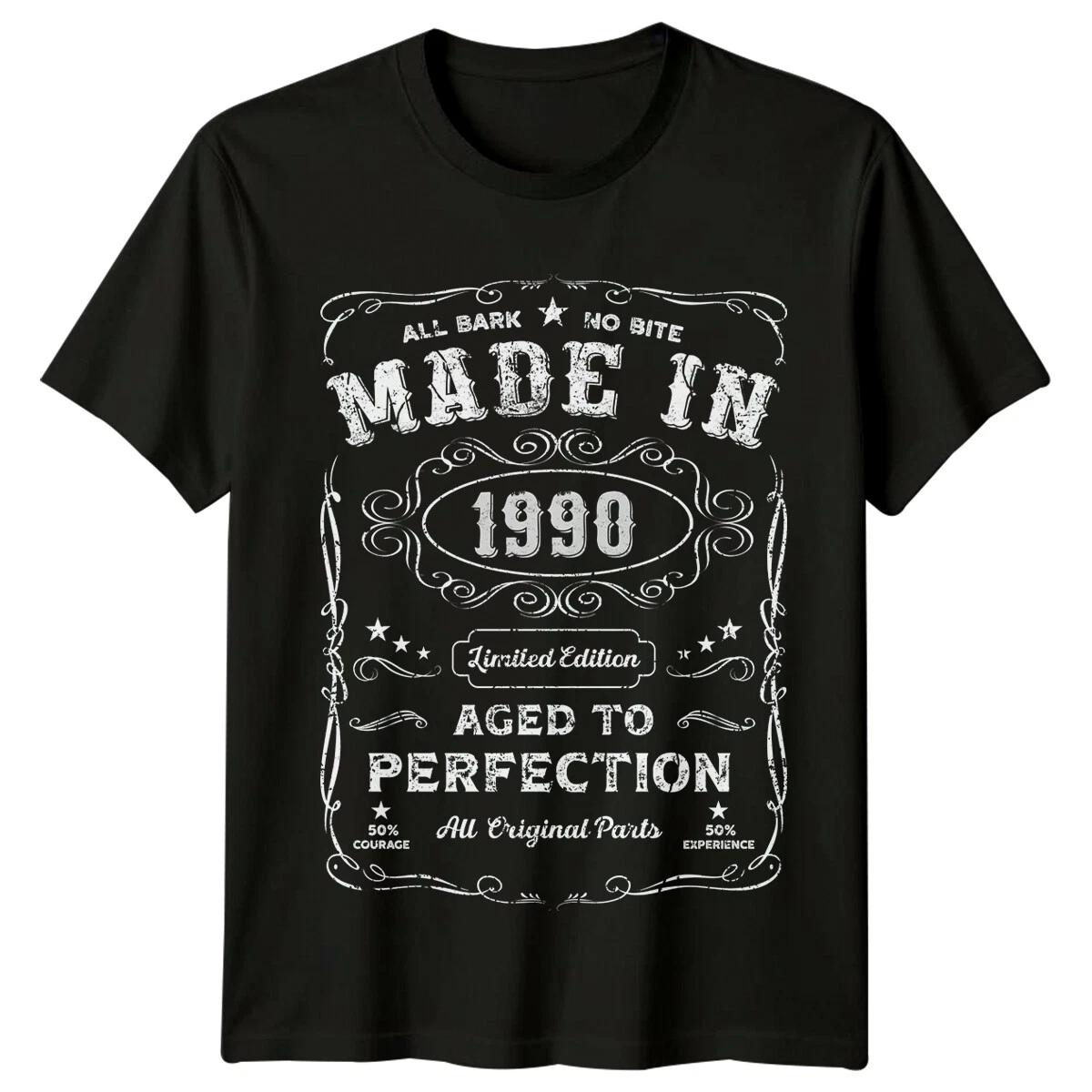 Made In 1990 Mens T Shirt 36th Birthday Gift Vintage thirty-six Year Old XL