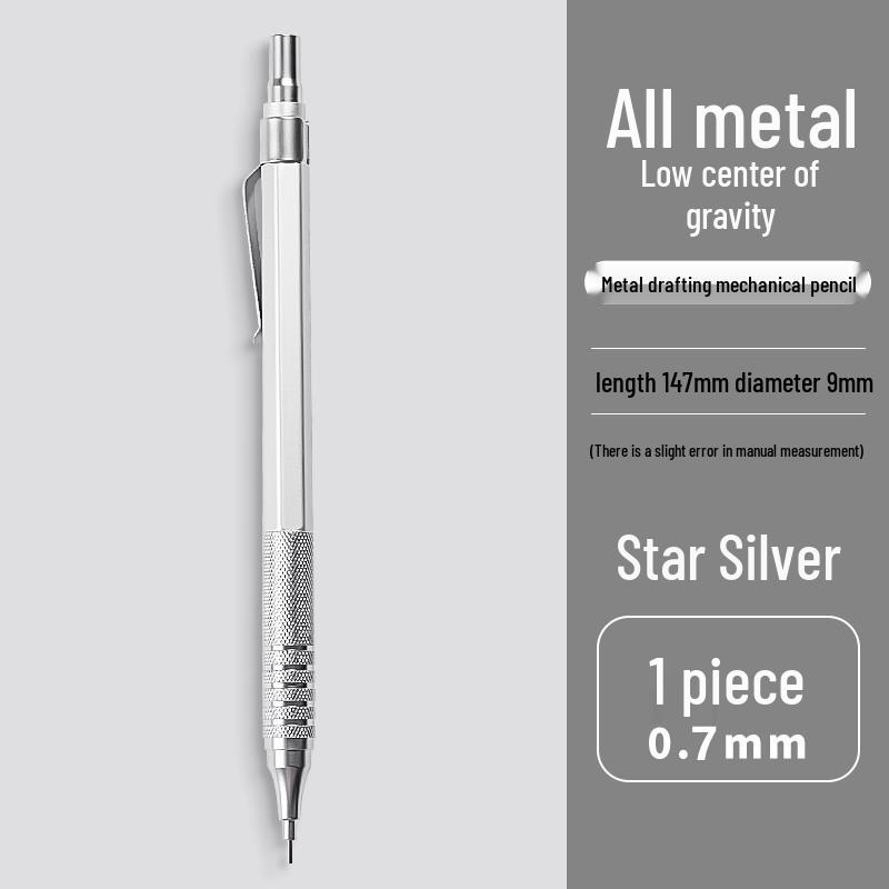 Low Center of Gravity Metal Mechanical Pencil for Professional Writing and Manga Drawing