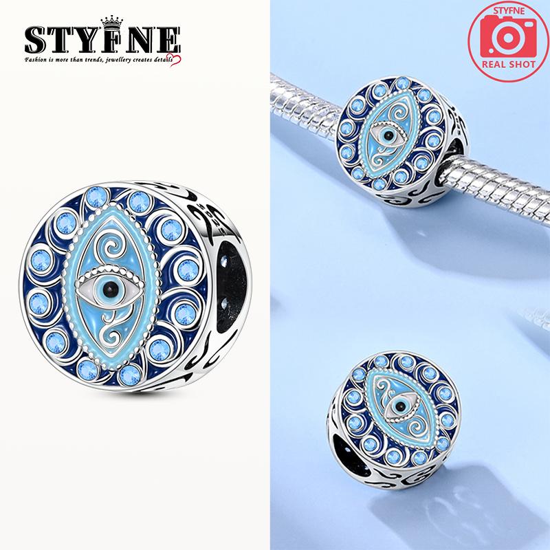 Original Charmscopper Marine Element Blue Abyss Eye Beads Fit Charms Platabracelets For Women Jewelry Making Diy Gifts
