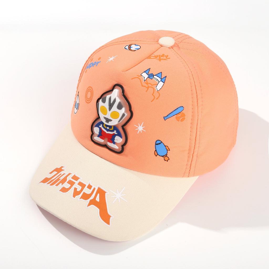 New Cute Ultraman Boys Baseball Cap Cartoon Versatile Boys and Girls Cap Outdoor Shade Travel Sun