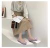 Women's Shoes Flat Shoes Square Toe Slip on Large Size Comfortable Casual Single Shoes Multicolor