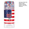 Patriotic Red White and Blue Body Glitter Stick, 4th of July Accessories for Women Kids, Sparkling Face Hair Glitter