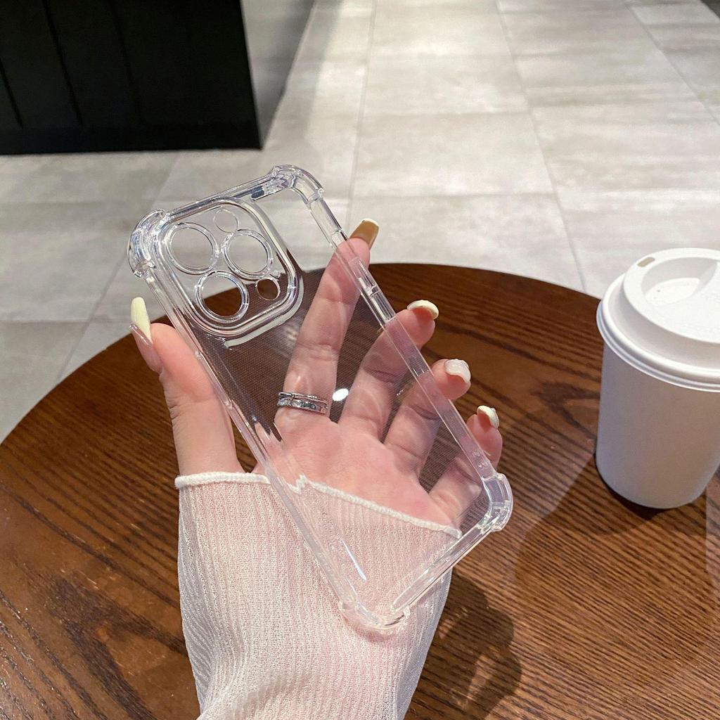 Transparent Drop-Proof Case for iPhone 15 Pro Max/17 with Airbag Corners